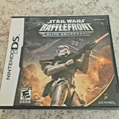 Nintendo DS STAR WARS BATTLEFRONT ELITE SQUADRON Manual and Case ONLY