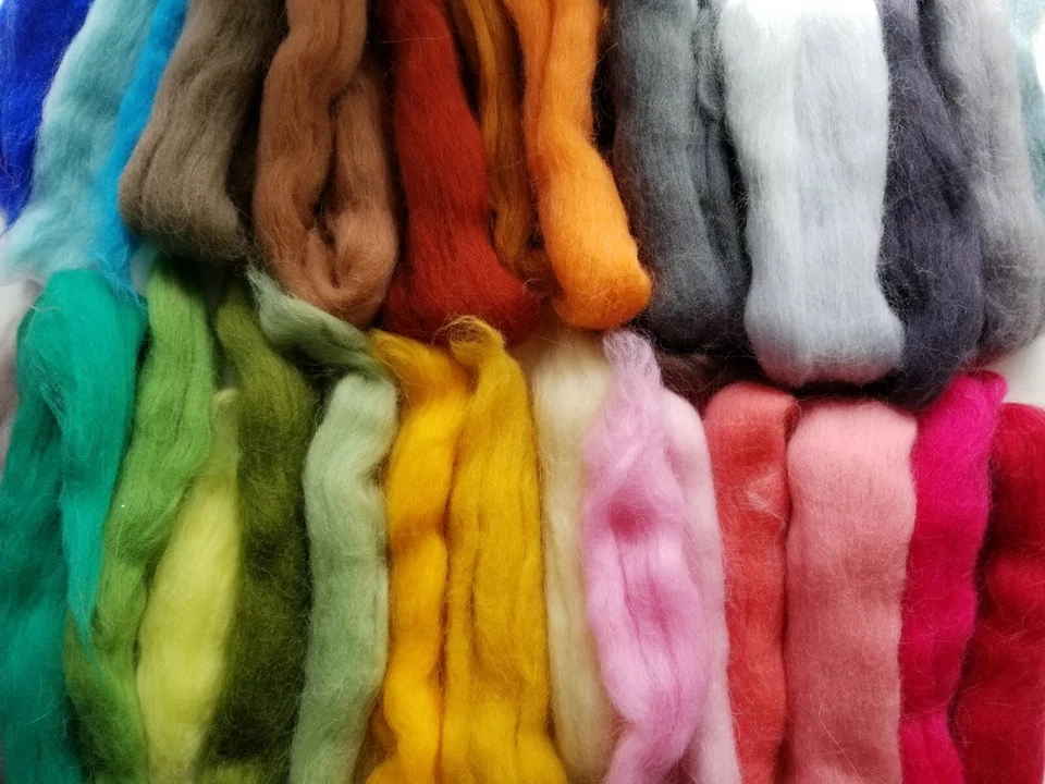 8 oz wool, Roving Color Sample kit, Spinning Wool, needle Felting, best selling - Image 3 of 4
