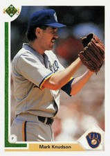 1991 Upper Deck Baseball #393 Mark Knudson