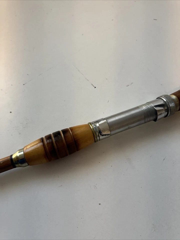 Macy's 5’ 6” caña de bambú genuina Tonkin bambú Macys ciclón #30 RARA Foto 4 de 4