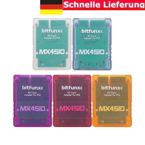 Clear Card Reader for PS2 MX4SIO SIO2SD Secure Digital TF Memory Card Adapter