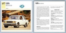 Tarjeta Club Coleccionistas Lada - Riva 1500/1600 - 1977 Popular - Coches Clásicos