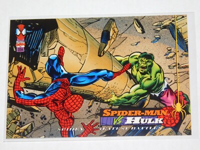 1994 FLEER MARVEL THE AMAZING SPIDER-MAN SPIDER-MAN VS. HULK CARD