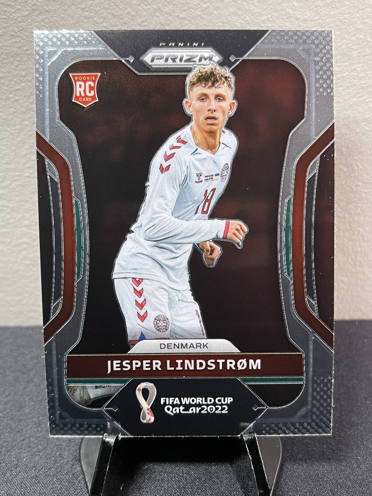 2022 Panini Prizm Fifa World Cup Qatar Jesper Lindstrom Rookie Card #68 Denmark