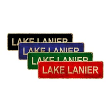 Lake Lanier Reservoir in Georgia Island Home Man Cave Vintage Décor Retro Sign