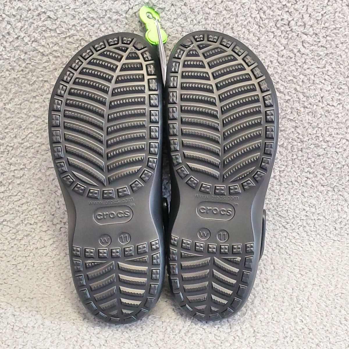 Crocs Baya Platform Shoes Womens Size 11 Black Platform Clogs