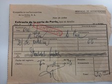 Antigua Carta de Porte Año 1970 disponibles Se escuchan ofertas