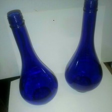 CLASSIC TEARDROP ARTDECO Cobalt Blue GLASS/30 Bottles/old stck 2 Lge display 📦 