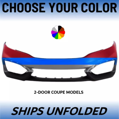 NEW Choose Your Color Front Bumper For 2014-2015 Honda Civic 2-Door Coupe 1.8L