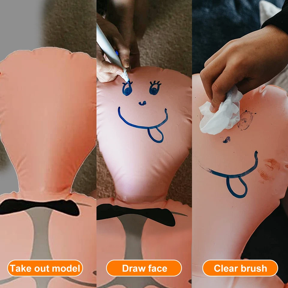 Muñeca Inflable Hombre Tamaño Completo Hombre Fiesta de Gallina 150cm Regalo de Navidad Foto 4 de 4