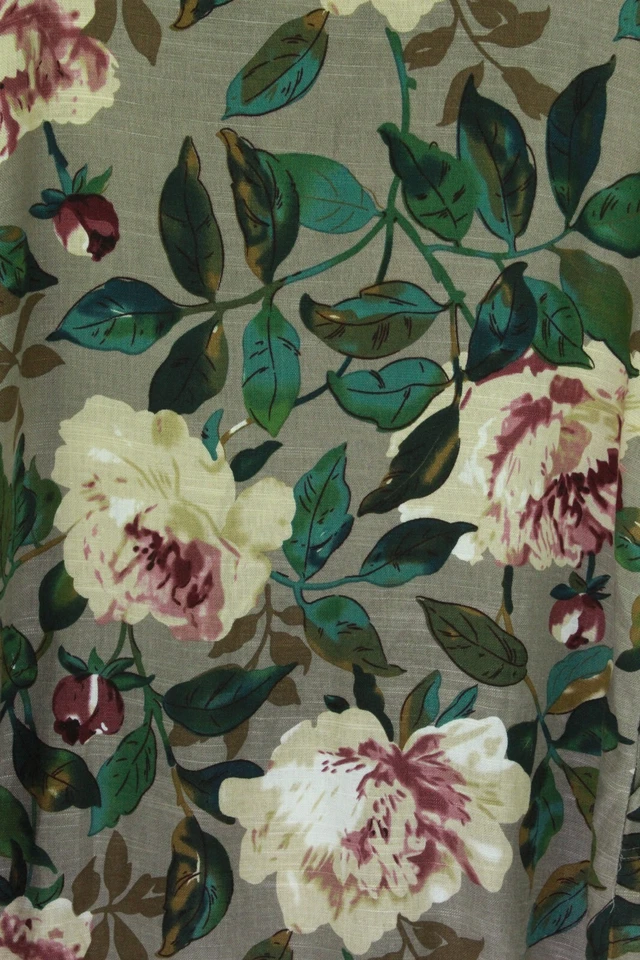 Vestido Zaful con Bolsillos Lino Floral Manga Corta Mujer Mediano Foto 4 de 4