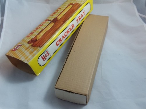 Himark Cracker Tray Wooden Tray Made in Taiwan Vintage MCM Original Box Wooden - Picture 5 of 12