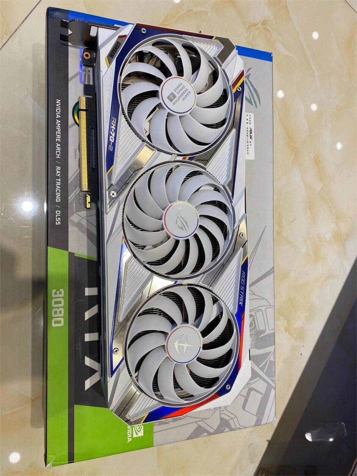 ASUS ROG Strix GeForce RTX 3080-O10G-GUNDAM White GDDR6X Graphics Card