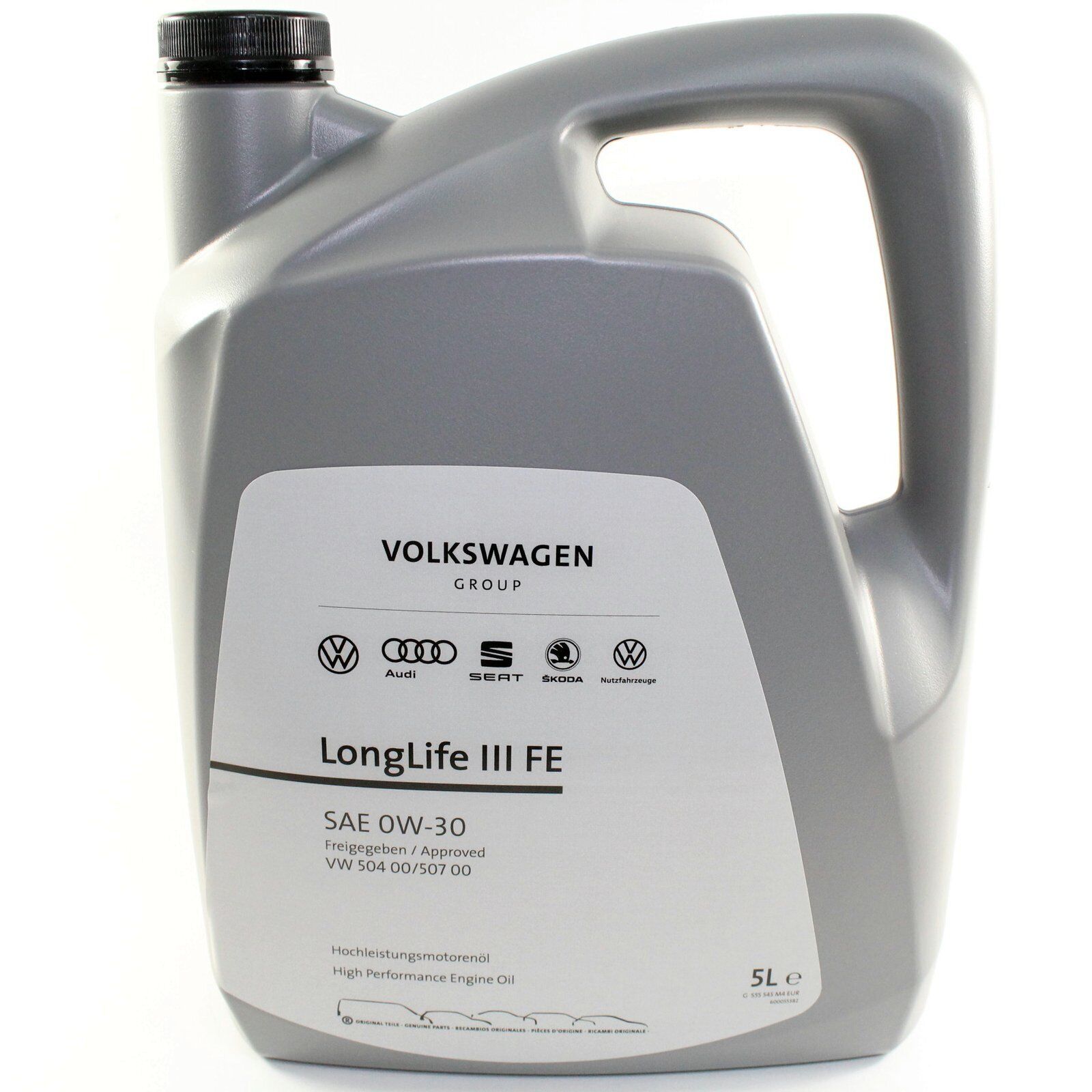 VW Skoda Motoröl 0W30 50400 50700 LongLife III FE GS55545M4EUR 5 Liter 7,98€/L