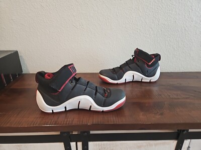 Size 14 - Nike Zoom LeBron 4 Black White Red 2006 | eBay