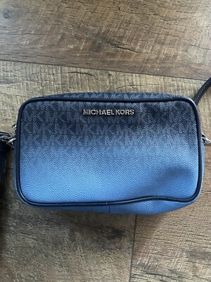 Michael Kors Oval Camera Crossbody Bag Pale Blue Medium