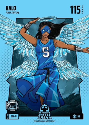 Bo Jackson Battle Arena Halo Angel Reese RC Blue Battlefoil SP