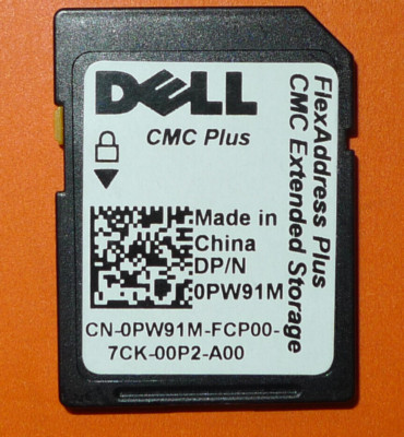 Genuine Dell 8GB CMC Plus FlexAddress Plus CMC Extended Storage SD Card ...