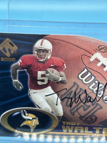 2000 Pacific Private Stock Signings Troy Walters #20 NM-MT AUTO Die Cut RC - Picture 10 of 22