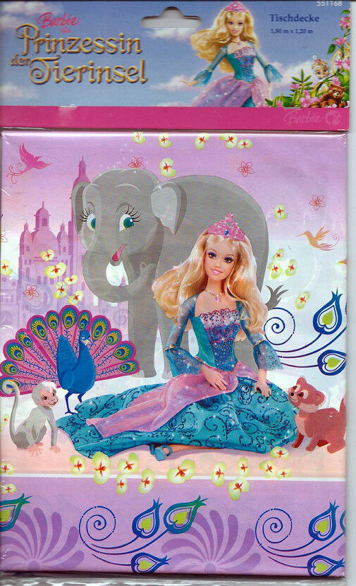 Tovaglia Plastico Per Anniversario Bambino Bambina  Barbie 1,80