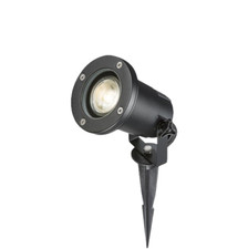 Knightsbridge 230V IP65 GU10 Ground Spike - Black Outdoor Garden Spot Light