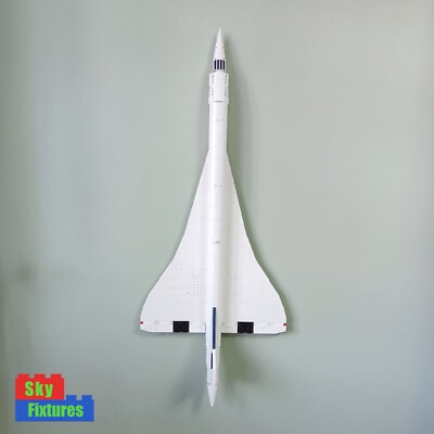 Wandhalterung Halterung für Lego Icons Concorde 10318 vertikal Edelstahl