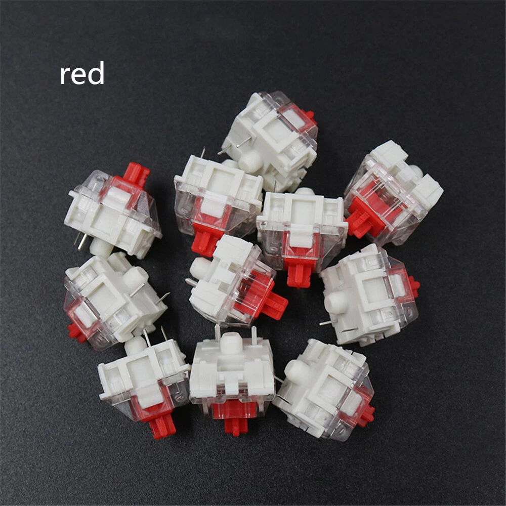 100pcs Black Blue Brown Red Mechanical Keyboard Switches for CIY SMD Sockets 100pcs Black Blue Brown Red Mechanical Keyboard Switches for CIY SMD Sockets