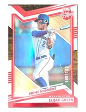 2022 Panini Elite Extra Edition [Prime Numbers Die-Cut B] #5 Elijah Green 8/162