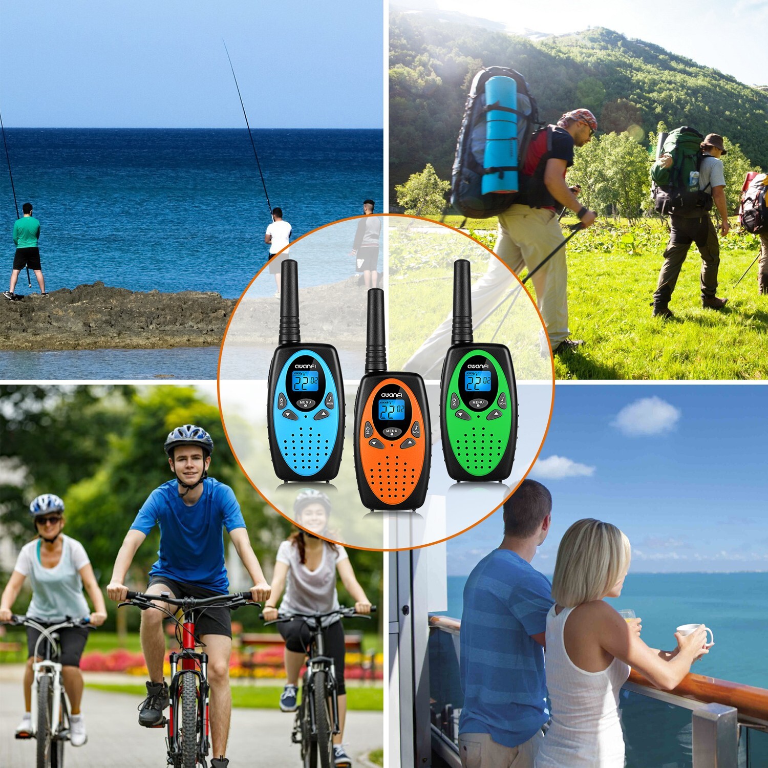 Walkie Talkies for Adults Kids, Rechargeable 22 Channels Two Way Radio for Gifts