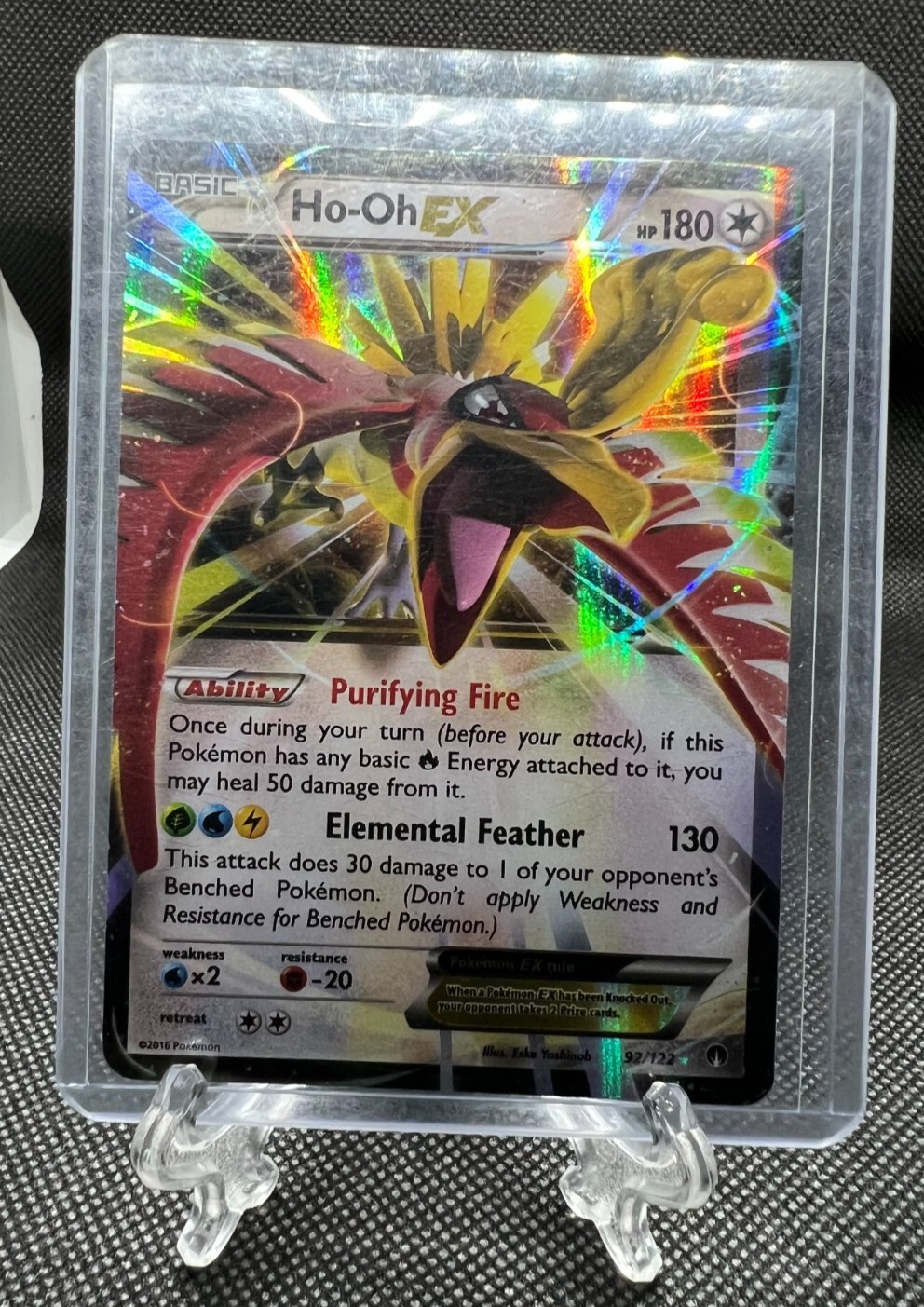 Ho-Oh EX 92/122 - Pokemon XY Breakpoint Ultra Rare- NM Near Mint