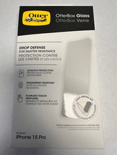 OTTERBOX GLASS SCREEN PROTECTOR IPHONE 15 PRO NEW 77-93921