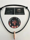 1 Paracord HOG TOOTH (.30 Cal  Red Tip)  Necklace + 1 Decal...Black
