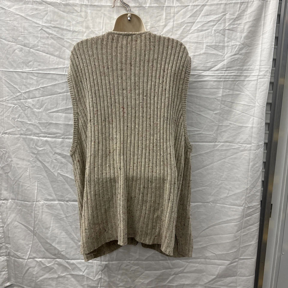 Abuela Suéter Moteado Cremallera Completa Cárdigan Chaleco 2X Cottagecore Boho Abuela Foto 3 de 4