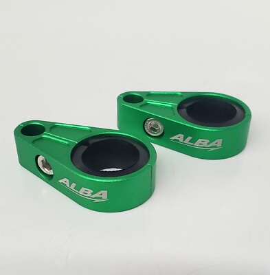 TRX 450R 400EX 400X   Brake Line Clamps Billet Alba Racing Green BLC  G