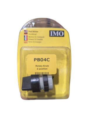 2x IMO PB04C Drehknopf schwarze Blende 2 Positionen Drehungen durch 120 Grad