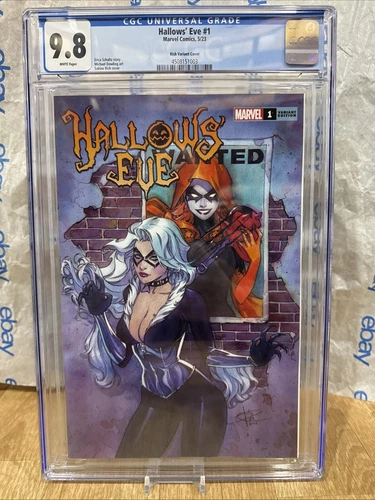 HALLOWS EVE #1 SABINE RICH  BLACK CAT TRADE SPIDER-MAN Cgc 9.8 Graded