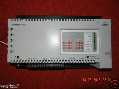 AEG Modicon Micro 110CPU 622 00,GEADAT U060,24V,geprüft100%FUNKTIONSFÄHIG,Ersatz