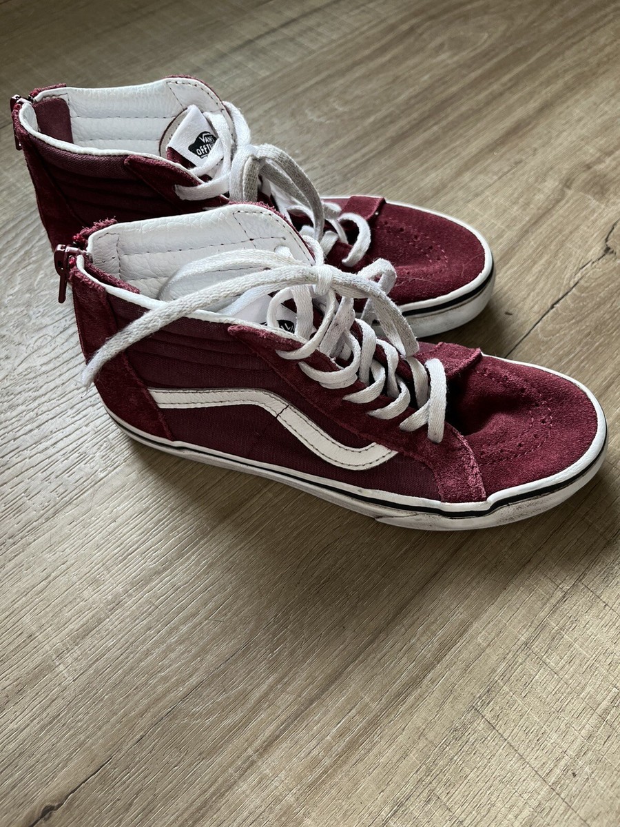 Vans Old Skool High top Maroon Youth Size