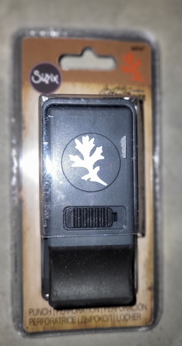 Sizzix Oak Leaf Punch Tim Holtz Alterations Ellison Fall Halloween
