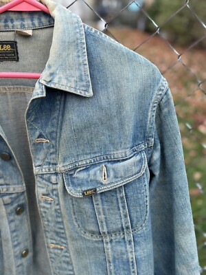 Vintage 70s Lee 220-J Sanforized Jacket Trucker Union Made In USA