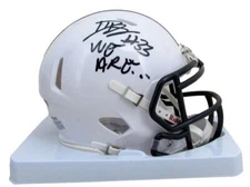 Dani Dennis Sutton Signed/Inscribed Penn State Mini Football Helmet JSA 194521