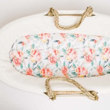 Peonies  Roses Bassinet Sheet - 100 Cotton Baby Bedding Sheet for Girl Nursery