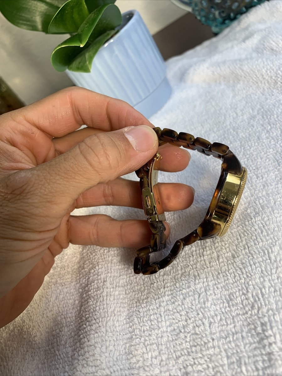 Michael Kors MK-5399 Quartz Chrono Tortoise Women's Wrist Michael Kors MK-5399 Quartz Chrono Tortoise Women's Wrist