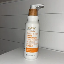 Raw Sugar Cold Pressed Ultra Hydrating Lotion Coconut & Mango 18 Oz Vegan