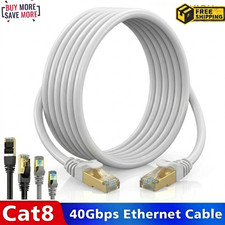Ethernet Cable RJ45 Cat8 40GBPS Network Gold Super Fast LAN Lead SSTP Patch LOT