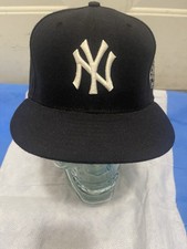 NY Yankees Derek Jeter 3K Hits 7 3/8  New Era Navy Cap Gently Used.