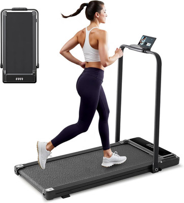 Walking Pad under Desk Treadmill with Foldable Handle Bar, Portable Compact Elec