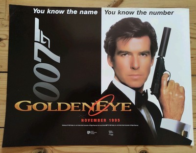 James Bond GoldenEye Original Cinema Mini Quad Film Poster - Pierce ...