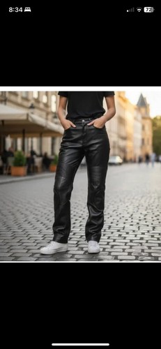 Harley-Davidson, Harley Davidson x Vanson Black Leather Pants Moto Trouser Womens Size 2 NWT