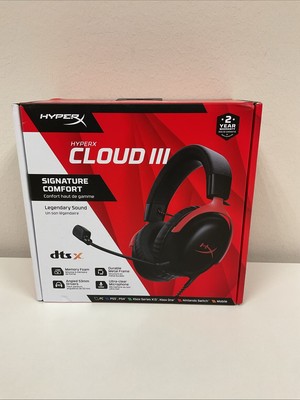 HyperX Cloud III Over-Ear Gaming Headset - Black/Red T2-03